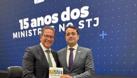 CONAMP prestigia lançamento de livro que marca 15 anos dos ministros Og Fernandes, Luis Felipe Salomão e Mauro Campbell Marques no STJ